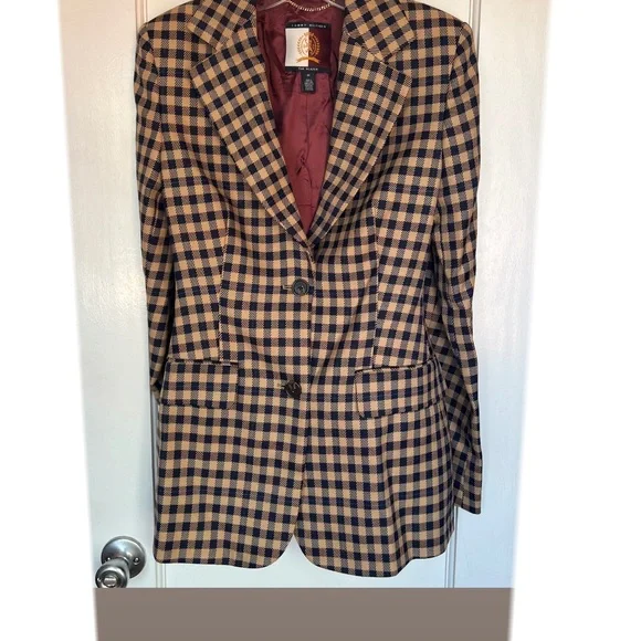 Tommy Hilfiger Prep Check Boyfriend Fit Blazer - Picture 3 of 9